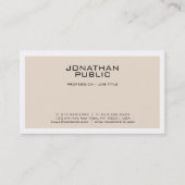 独自の色を作モダン成スタイリッシュクリーンデザイン 名刺 (正面)