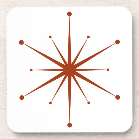 独自の色を選択おもしろいレトロスターバスト コースター (正面)