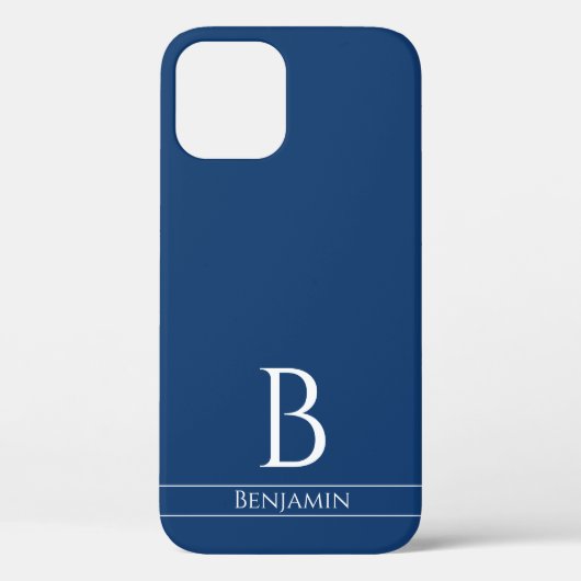 独自の色を選択 – ミニマル Monogram and Name Case-Mate iPhoneケース (裏面)