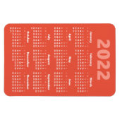 独自の色を選択 | 2022カレンダー磁石 マグネット (横)