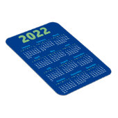 独自の色を選択 | 2022カレンダー磁石 マグネット (右側)