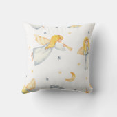 独自の色選択を作成する手描き天使 クッション (裏面)