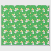 独自の色選択を作成する手描き天使 ラッピングペーパー (フラット)