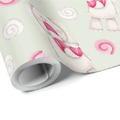 独自の色選択ペパーミントエレファントを作成 ラッピングペーパー (ロールコーナー)