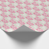 独自の色選択ペパーミントバタフライを作成 ラッピングペーパー (角)