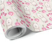 独自の色選択ペパーミントバンニーを作成 ラッピングペーパー (ロールコーナー)