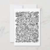 独自の色 サンキューカード (裏面)