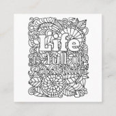 独自の色 スクエア名刺 (裏面)