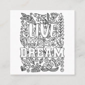 独自の色 スクエア名刺 (正面)