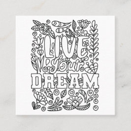 独自の色 スクエア名刺