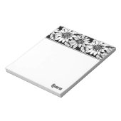 独自の色 |花(名前はメモ帳) ノートパッド (回転)