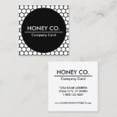 独自の色hexa会社カードを選択 スクエア名刺 (正面/裏面)