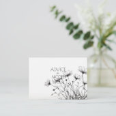 独自の花を作かわいらし成 – B&W アドバイスカード (スタンド正面)
