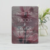 独自の花を作成 – ピンクの半透明の花 セーブザデート (スタンド正面)