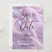 独自の薄紫パープルシルキカスタムーを作成する セーブザデート (正面)