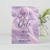 独自の薄紫パープルシルキカスタムーを作成する セーブザデート (スタンド正面)