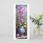 独自の蘭の花瓶色彩の鮮やかのブックマークを作成する (スタンド正面)