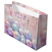 独自の虹のクリスマスオーナメントを作成 ラージペーパーバッグ (正面アングル)