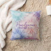 独自の虹のクリスマスフラワーを作成 クッション (ブランケット)