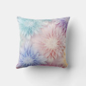 独自の虹のクリスマスフラワーを作成 クッション (裏面)