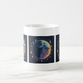 独自の虹の月を作成 モーフィングマグカップ (中央)