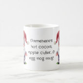 独自の虹の現在のクリスマス格言を作成 モーフィングマグカップ (中央)