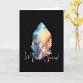 独自の虹の結晶を作成する カード (黄色い花)