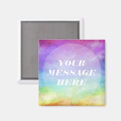 独自の虹をパーソナライズ マグネット (正面/裏面)