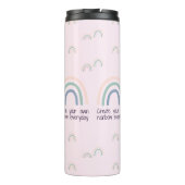独自の虹を作成パーソナライズされた タンブラー (裏面)