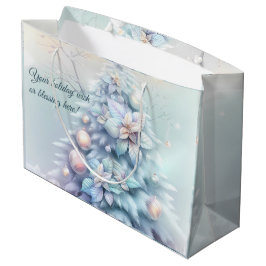 独自の虹色のポインセティアスツリーを作成する ラージペーパーバッグ