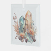 独自の虹色の結晶を作成する ガラスオーナメント (正面左)