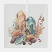 独自の虹色の結晶を作成する ガラスオーナメント (裏面)