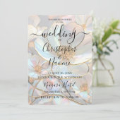 独自の虹色の花を作成結婚する 招待状 (スタンド正面)