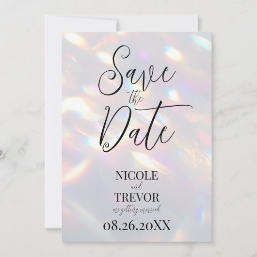 独自の虹色ライトカスタムを作成する セーブザデート (正面)