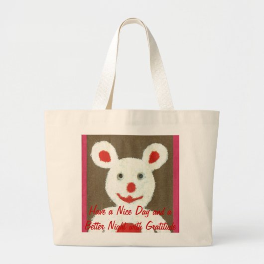 独自の製品のカスタマイズ作成 ラージトートバッグ (正面)