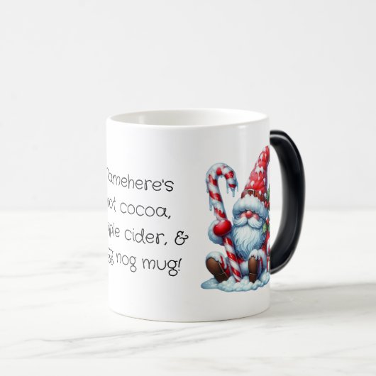 独自の西ペパーミントクリスマス格言を作成 モーフィングマグカップ (正面右)