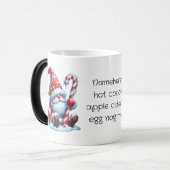 独自の西ペパーミントクリスマス格言を作成 モーフィングマグカップ (正面左)