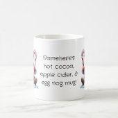 独自の西ペパーミントクリスマス格言を作成 モーフィングマグカップ (中央)