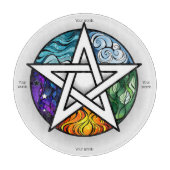 独自の要素星形五角形 カッティングボード (正面)