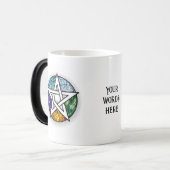 独自の要素星形五角形 モーフィングマグカップ (正面左)