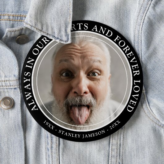 独自の記念写真と文字の献上品を作成 缶バッジ (インサイチュ)