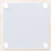 独自の設計されたカスタム ガラスコースター (裏面)