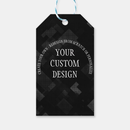 独自の設計されたカスタム ギフトタグ (正面)