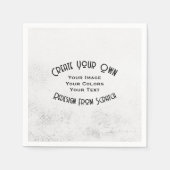 独自の設計されたカスタム スタンダードカクテルナプキン (正面)