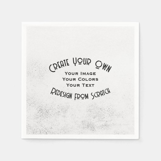 独自の設計されたカスタム スタンダードカクテルナプキン (正面)