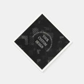 独自の設計されたカスタム スタンダードカクテルナプキン (角)