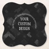 独自の設計されたカスタム ペーパーコースター (正面)
