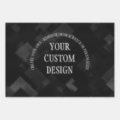 独自の設計されたカスタム ラッピングペーパーシート (正面)