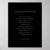 独自の詩を作カスタム成 ポスター (正面)