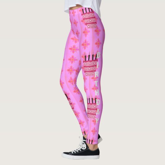 独自の誕生日おもしろいレギンス レギンス (左)